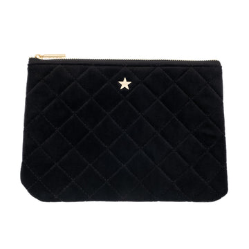 VELVET QUILTED SMALL POUCH