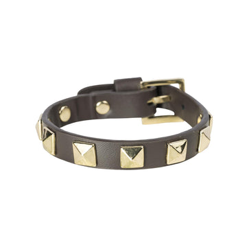LEATHER STUD BRACELET
