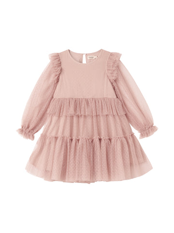 DOTH LS TULLE DOTTY DRESSES