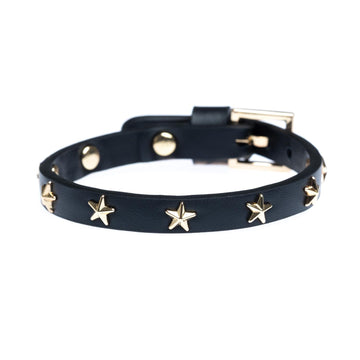 LEATHER STAR STUD BRACELET MINI