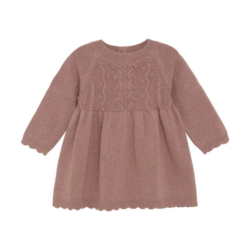 DRESS LS KNIT W WOOL
