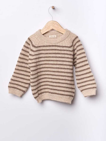 STRIPED SWEATER KNITTED IN MERINO WOOL WEDOBLE PLAY
