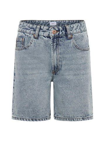 GLORI MID-RISE BLUE VINTAGE SHORTS