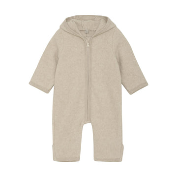 PRAM SUIT EARS COT. FLEECE