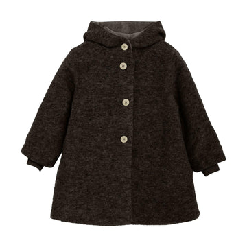 COAT HOOD WOOL W LINING
