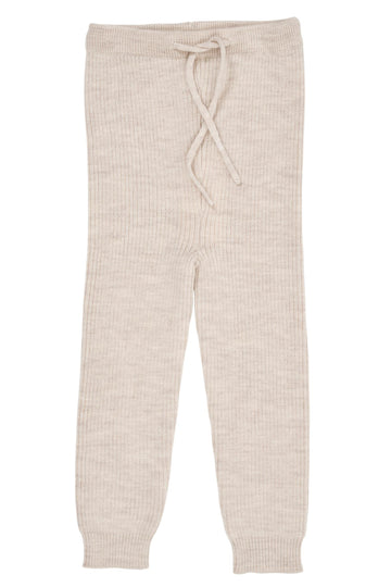 MERINO RIB LEGGINGS W DRAWSTRINGS