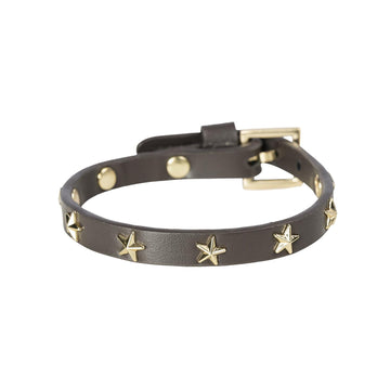 LEATHER STAR STUD BRACELET MINI