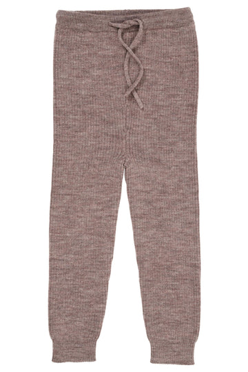 MERINO RIB LEGGINGS W DRAWSTRINGS
