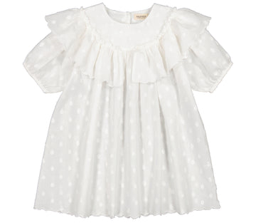 DELSA DOBBY DOTS DRESS