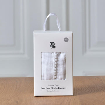POMPOM MUSLIN BLANKETS