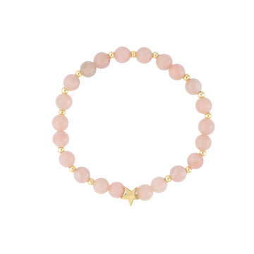 STONE BEAD BRACELET 6MM