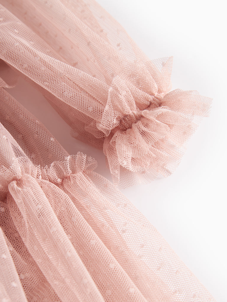 DALVINA LS TULLE DOTTY DRESSES