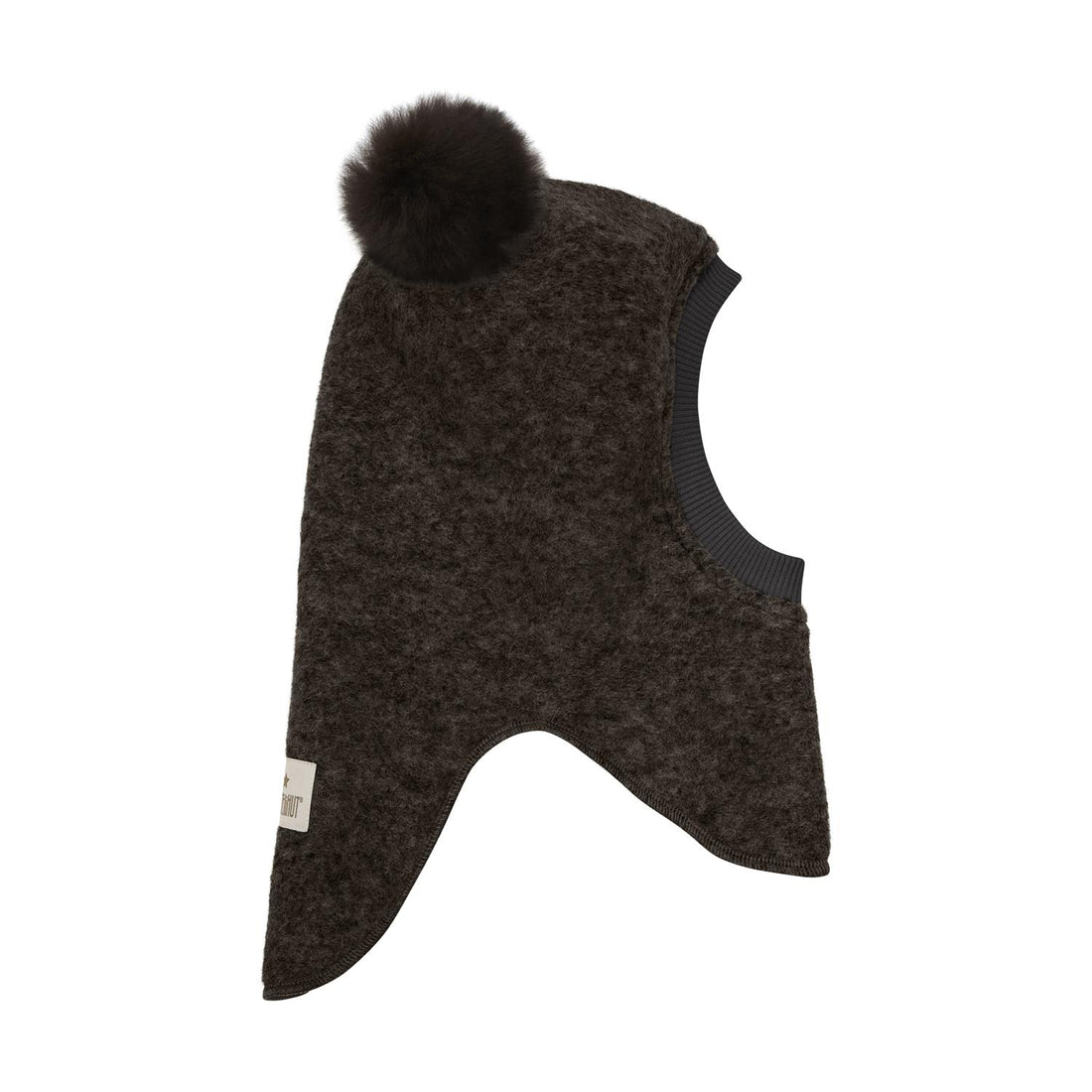 BALACLAVA WOOL ALPACA POMPOMS