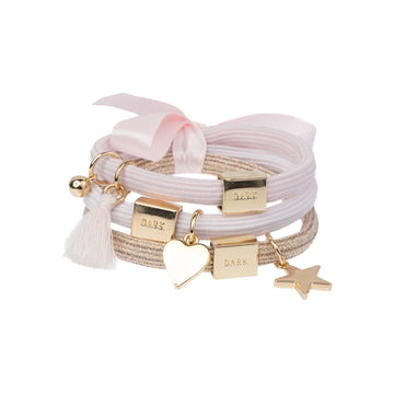 HAIR TIES 3PK CHARM COMBO