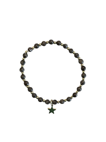 STONE BEAD BRACELET 4MM