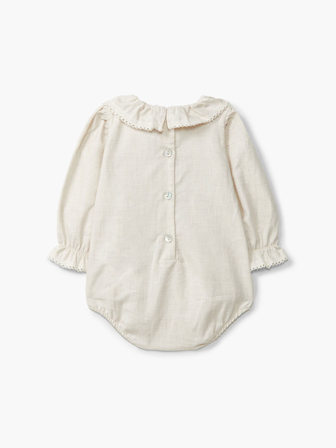 TWILL BODYSUIT W/FRILL