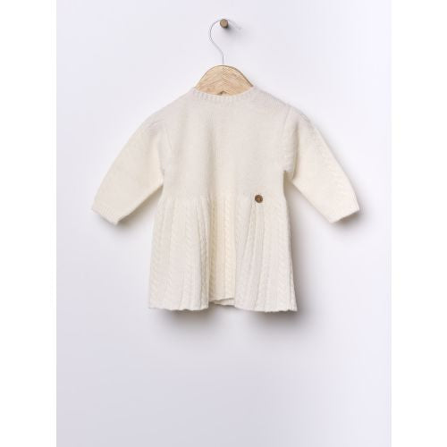 DRESS KNITTED IN MERINO WOOL SNOWFLAKE