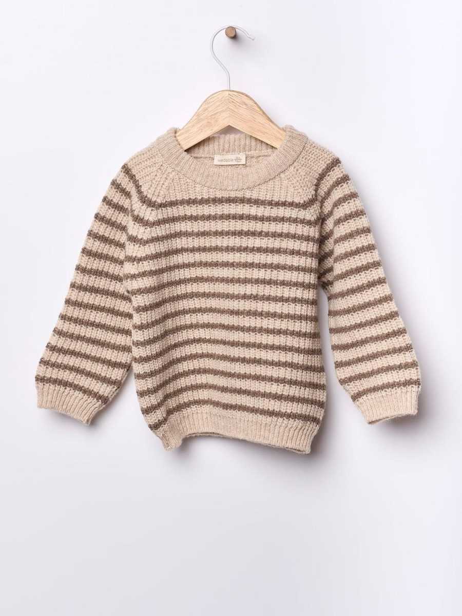 STRIPED SWEATER KNITTED IN MERINO WOOL WEDOBLE PLAY