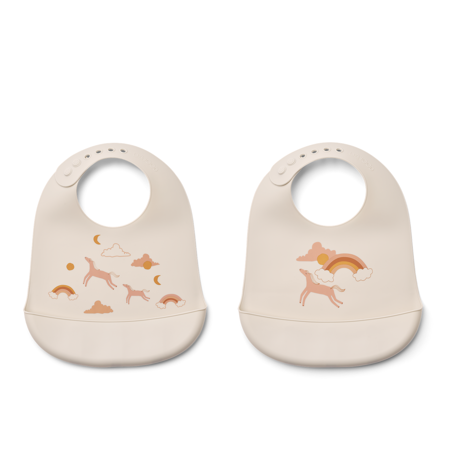 TILDA PRINTED SILICONE BIB 2-PACK