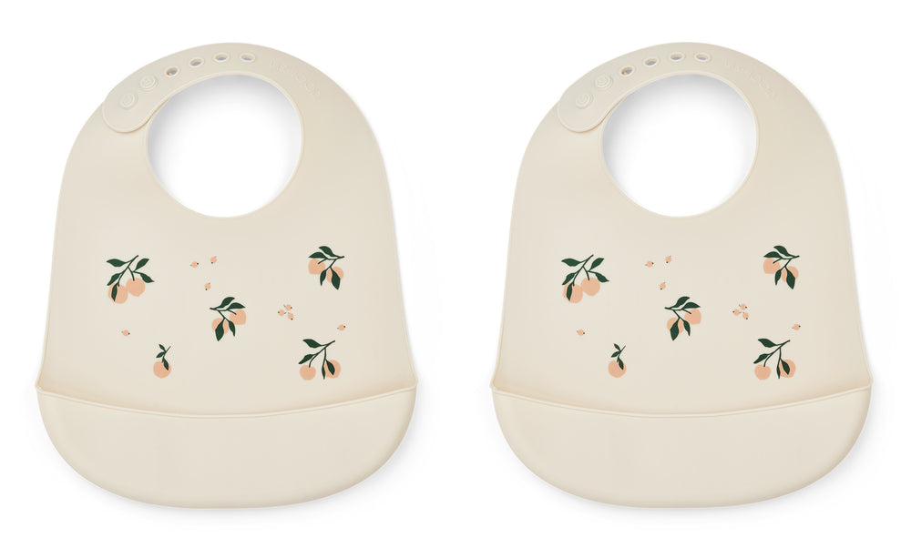 TILDA PRINTED SILICONE BIB 2-PACK