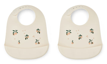 TILDA PRINTED SILICONE BIB 2-PACK