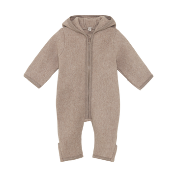 PRAM SUIT EARS COT. FLEECE