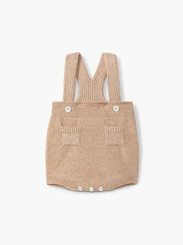 SHOULDER STRAPS SHORTIE KNITTED IN WOOL