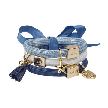 HAIR TIES 3PK CHARM COMBO