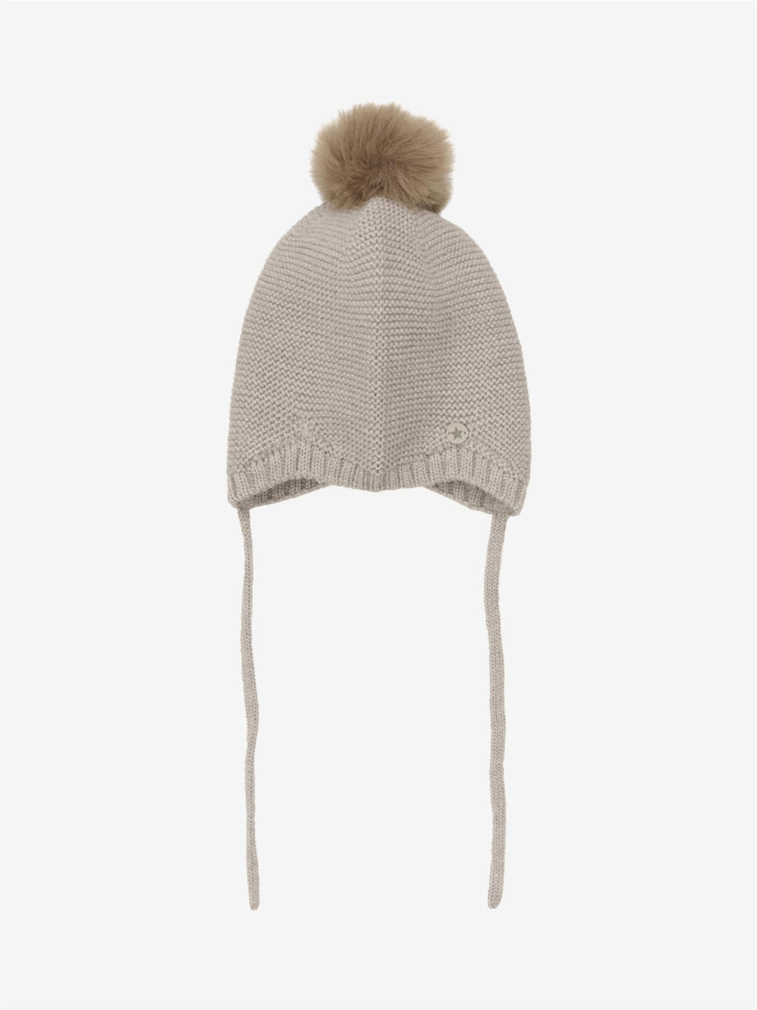 BONNET WOOL KNIT W POMPOM