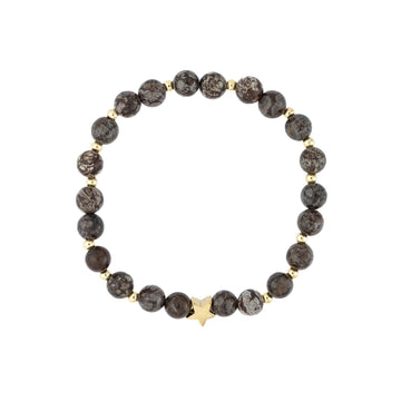 STONE BEAD BRACELET 6MM