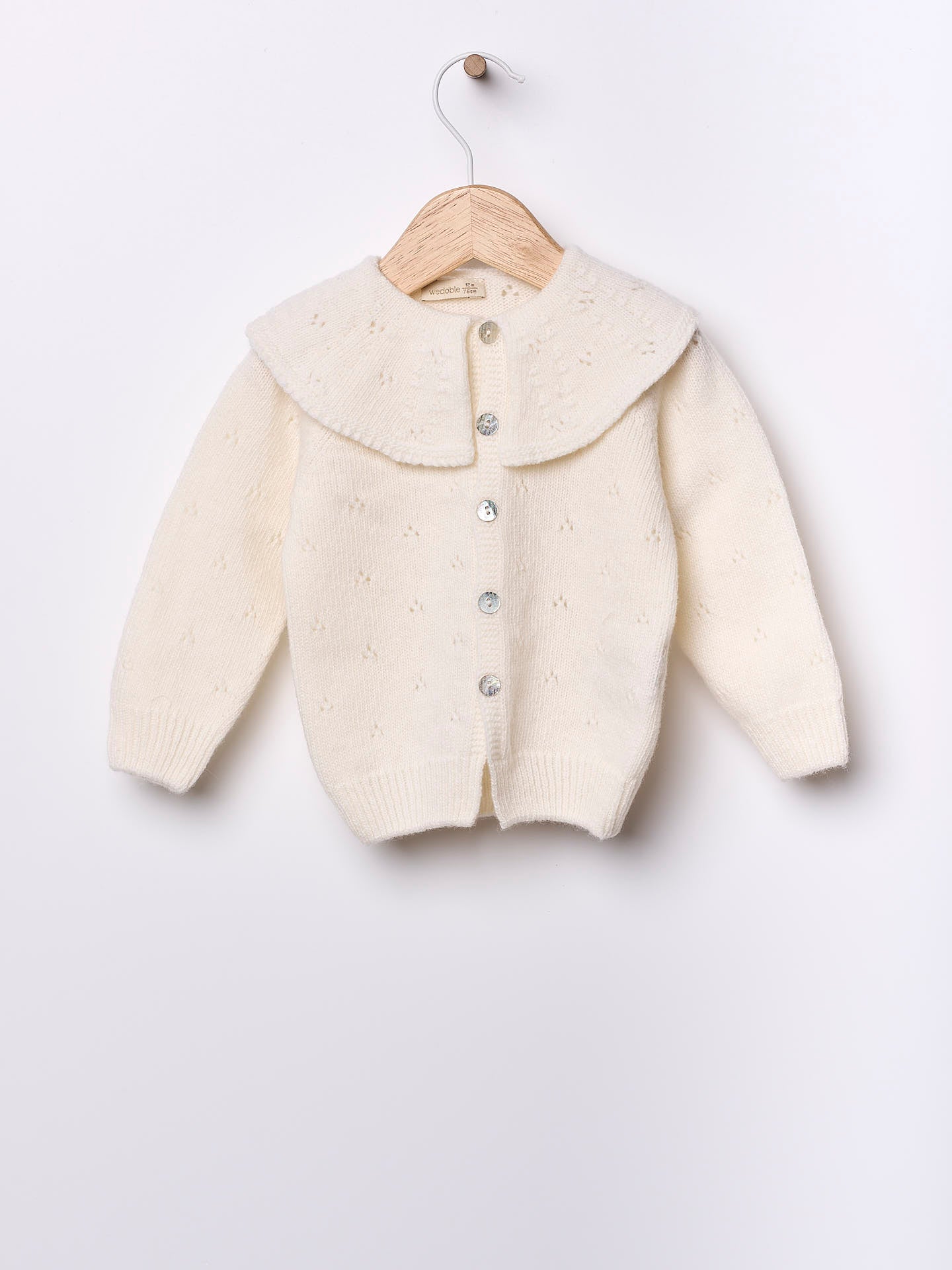 CARDIGAN KNITTED IN MERINO WOOL HAPPY GIRL