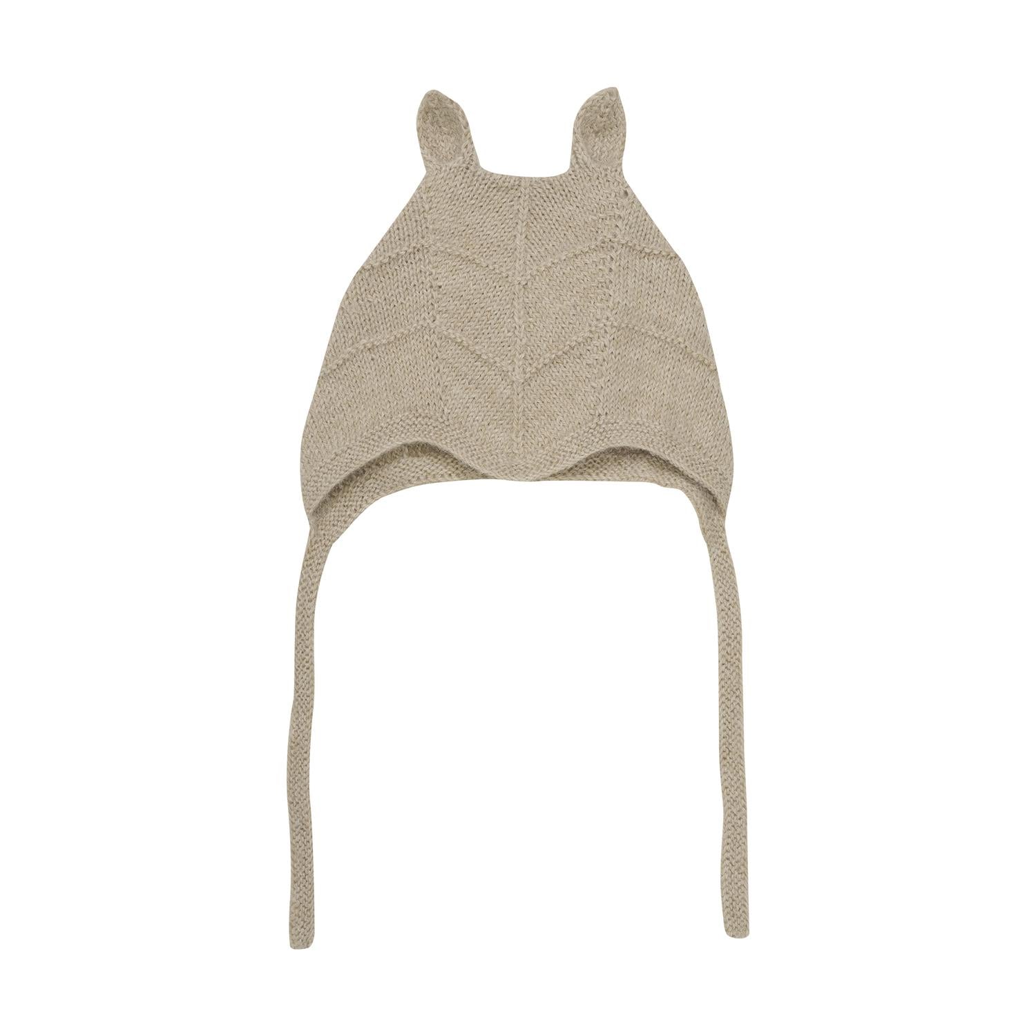 BONNET EARS ALPACA WOOL KNIT