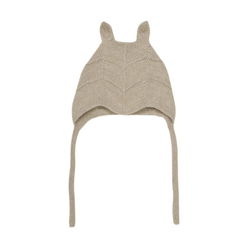 BONNET EARS ALPACA WOOL KNIT