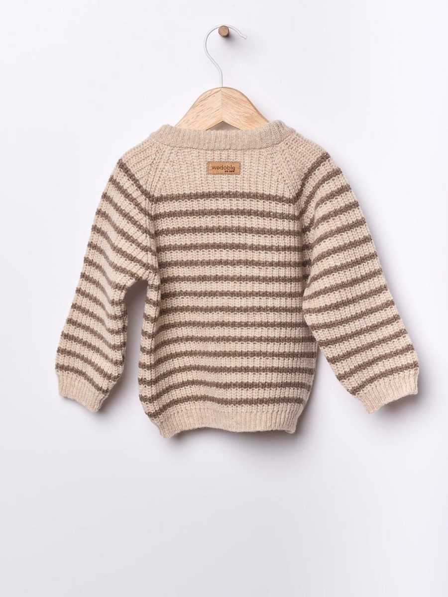 STRIPED SWEATER KNITTED IN MERINO WOOL WEDOBLE PLAY