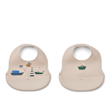 EMBER PRINTED BIB 2-PACK