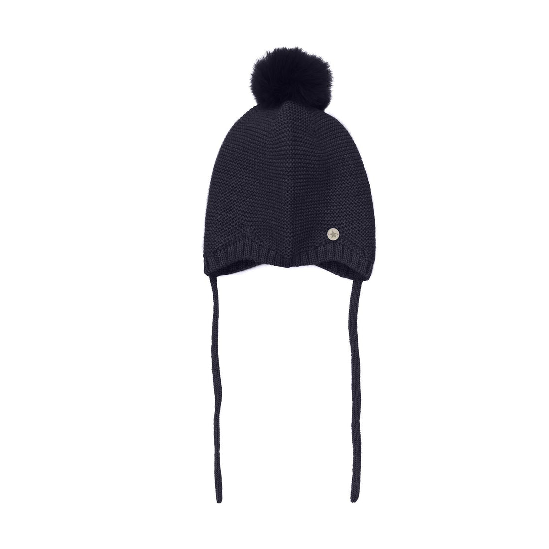 BONNET WOOL KNIT W POMPOM
