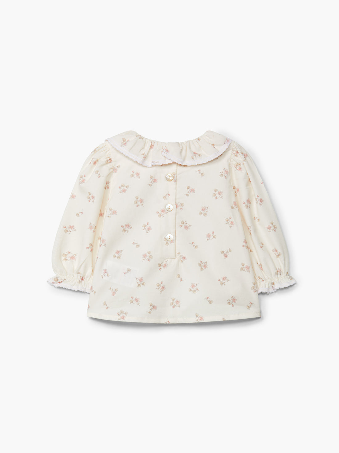BOMBAZINE FLORAL PRINT BLOUSE