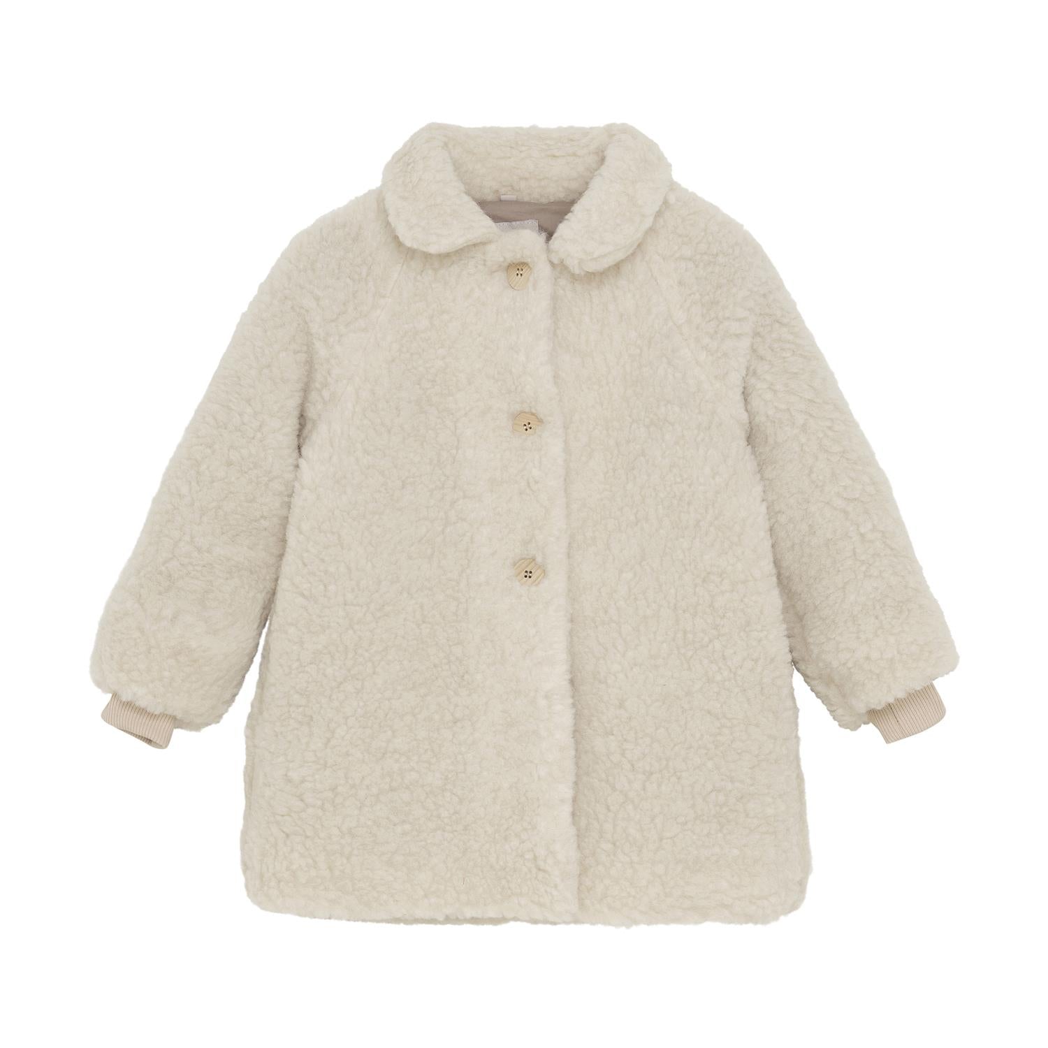COAT WOOL TEDDY W LINING