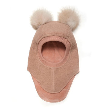BALACLAVA W. ALPACA POMPOMS