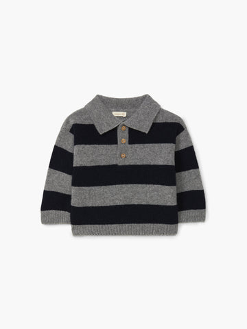 POLO SWEATER KNITTED IN MERINO