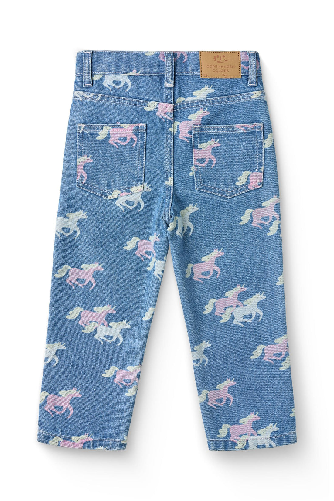 JEANS W/REGULAR FIT & UNICORN PRINT