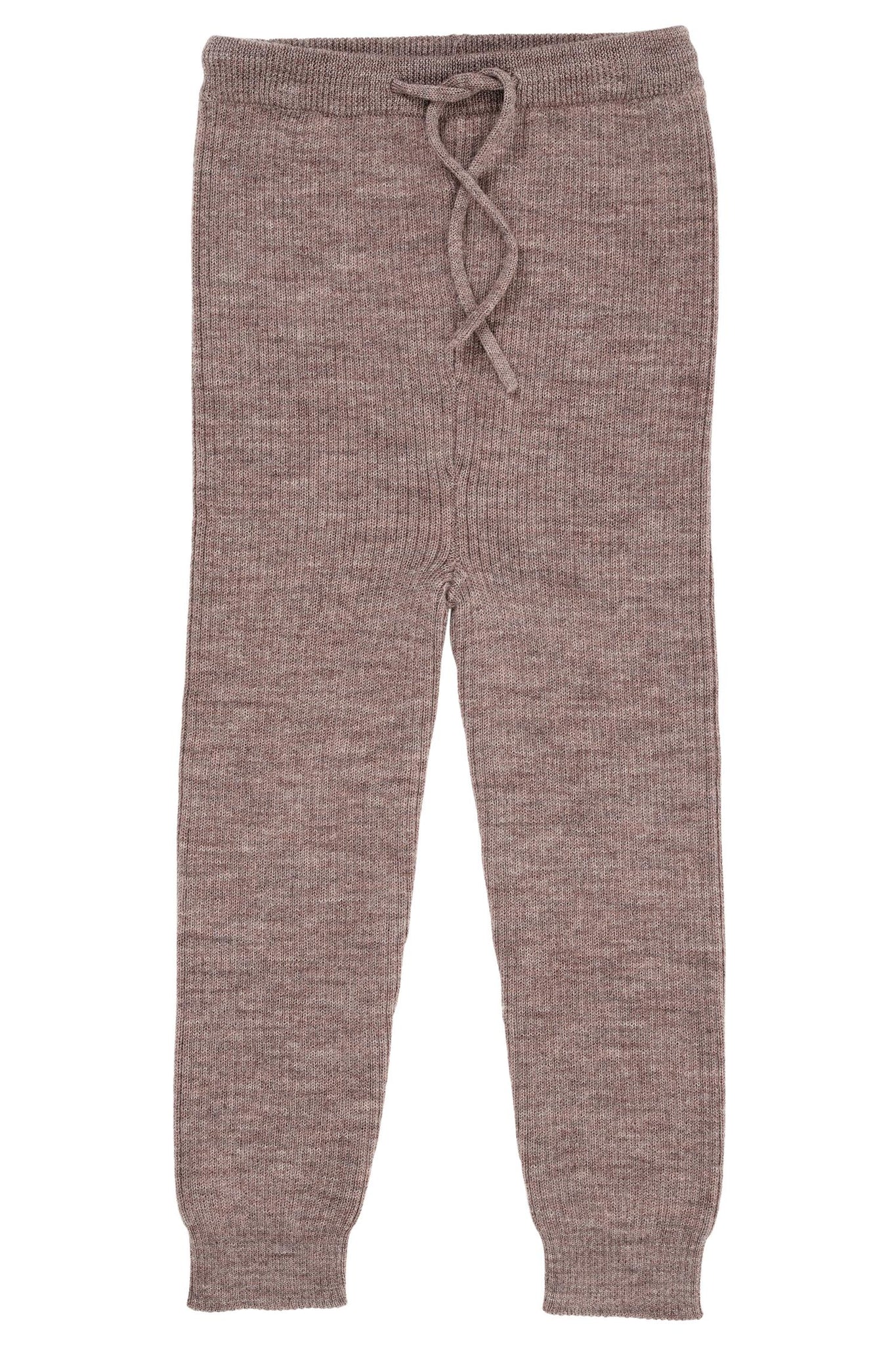 MERINO RIB LEGGINGS W DRAWSTRINGS